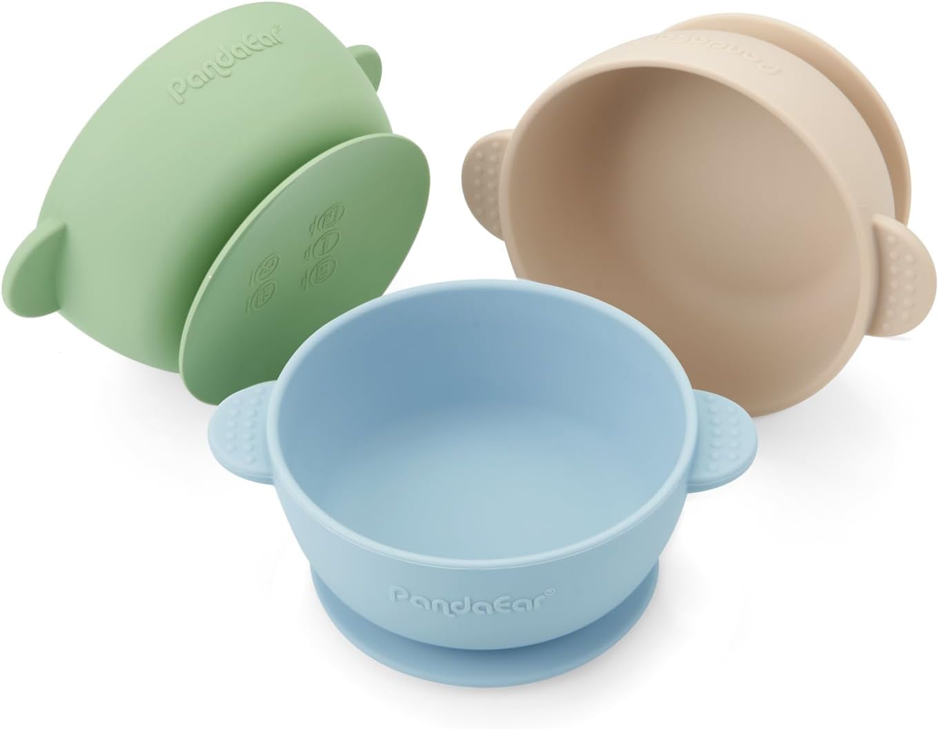 PandaEar 3 Pack Baby Bowls with Suction 1