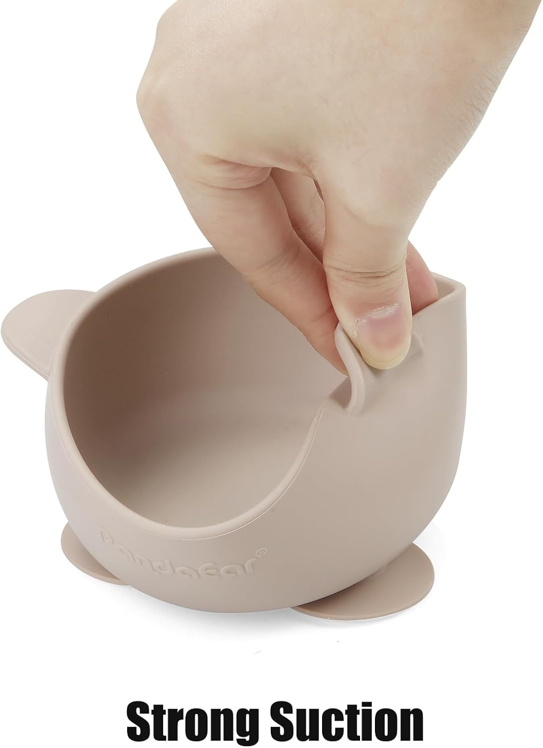 PandaEar 3 Pack Silicone Suction Baby Bowls Spoons Set