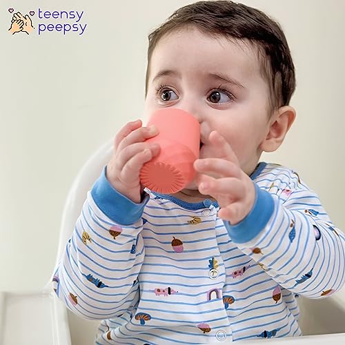 Tiny Cup for Baby 4 Months 2oz Shatterproof Open Cup Set