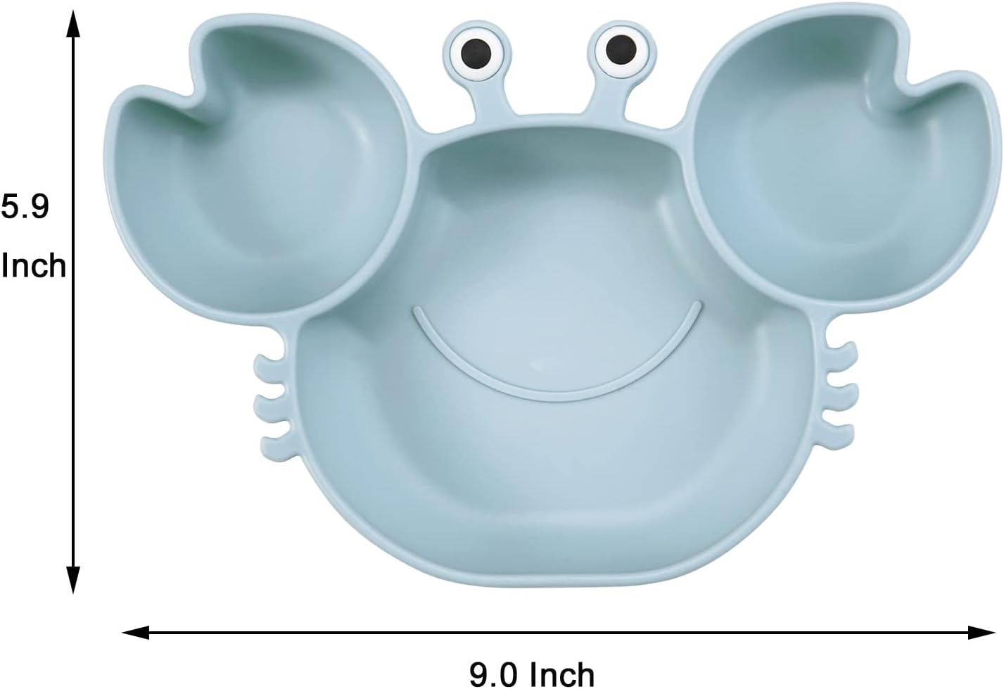 PandaEar 2 Pack Silicone Suction Plates Spoons for Baby