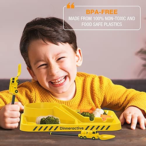 Dinneractive Kids Firefighter 3PC Dinnerware Set