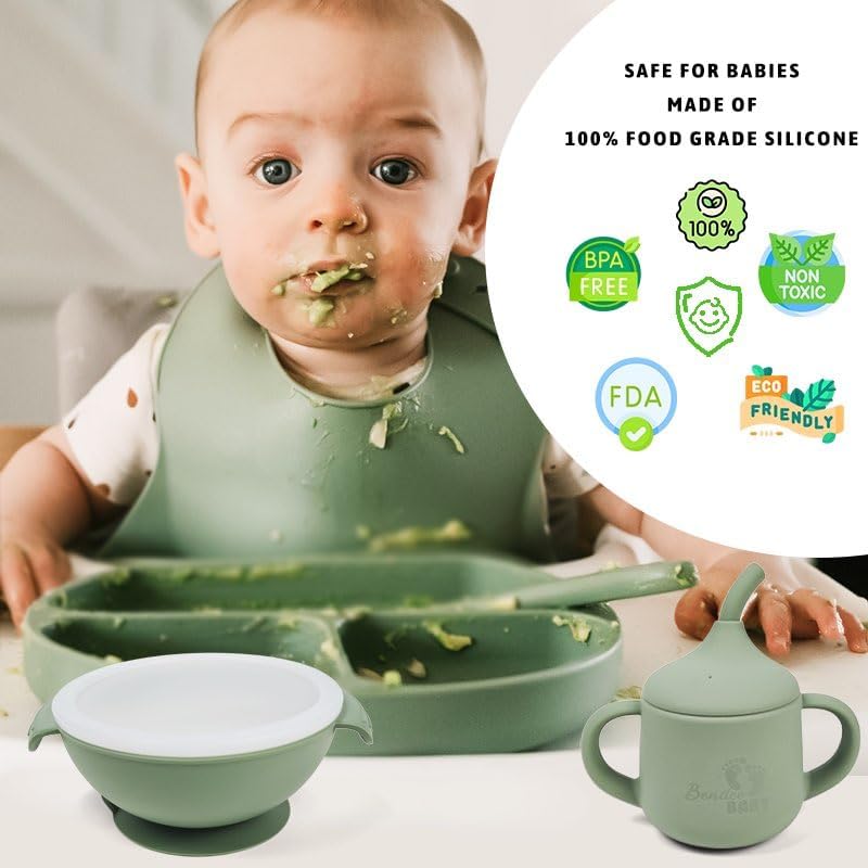 Bendee Baby Silicone Feeding Set for Baby Led Weaning 1