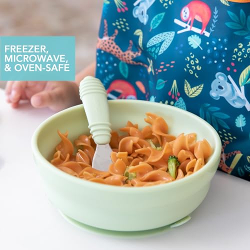 Bumkins Baby Bowl with Suction Base for Self-Feeding