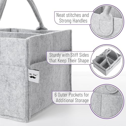 Mr Pen Baby Diaper Caddy Organizer Portable Changing Table Storage