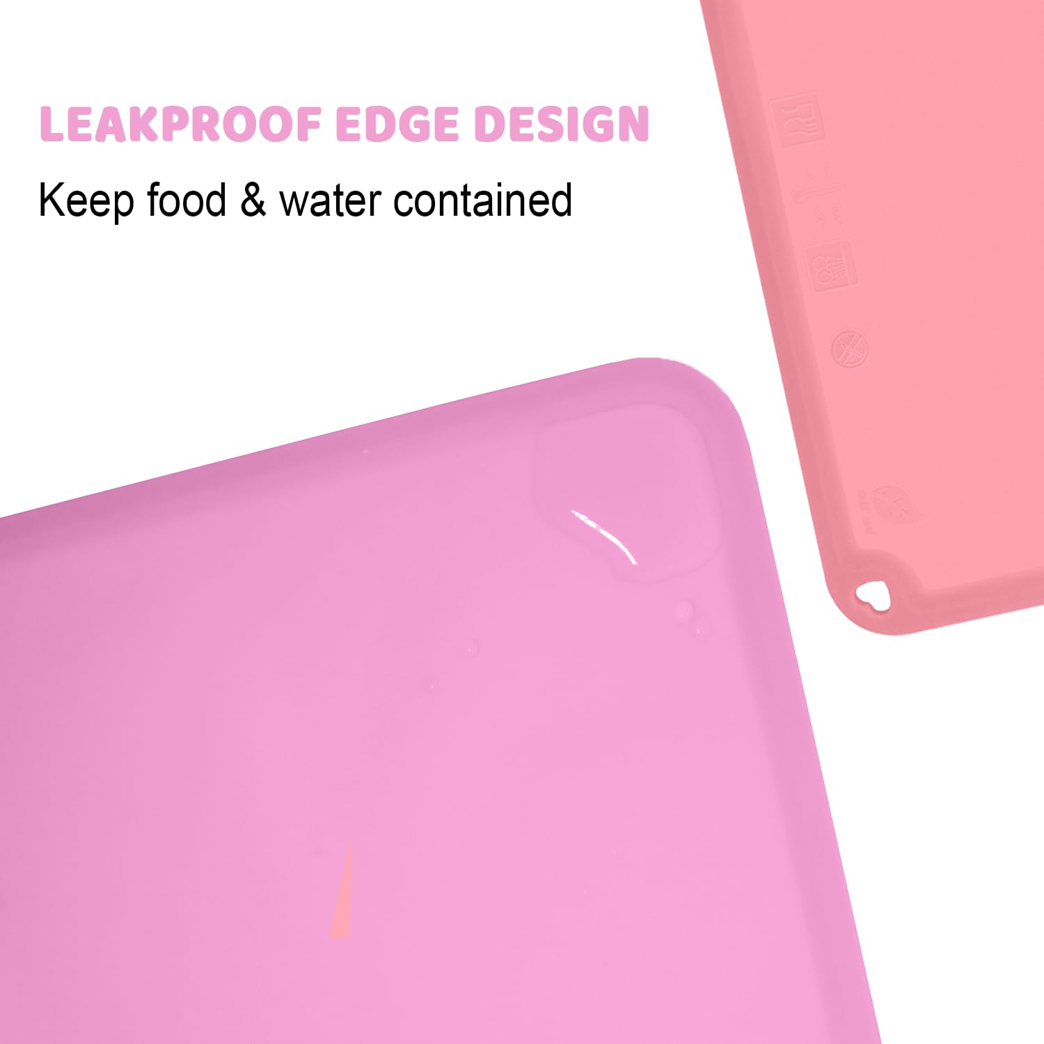 KVK Silicone Placemat 2 Pack Non-Slip Reusable