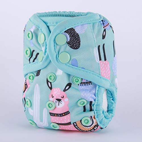 Sigzagor Newborn Baby Diaper Nappy Cover 8lbs-10lbs Blue Alpaca