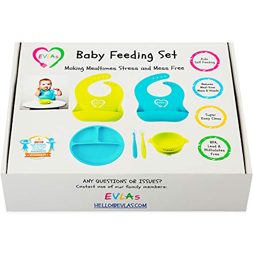 EVLAS Baby Feeding Set for Mess-Free Meals