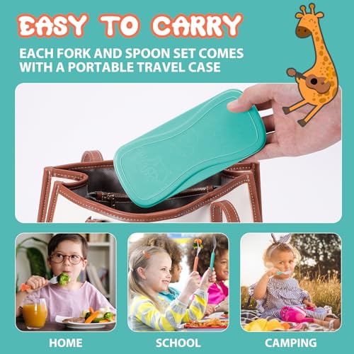 Lohodo Toddler Utensils Set with Travel Case