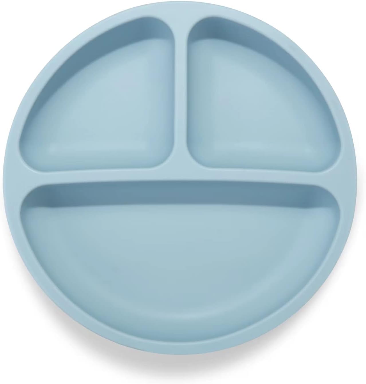 PandaEar Divided Silicone Toddler Plates - 3 Pack