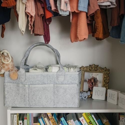 Putska Nursery Storage Basket - Diaper Caddy Organizer 1