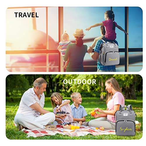 UIDMEN 3 in 1 Diaper Bag Backpack with Changing Station
