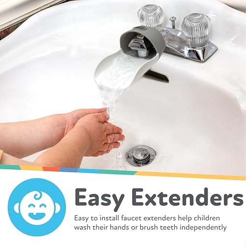 Nuby 2-in-1 Faucet Extenders for Toddlers - 2 Pack 1