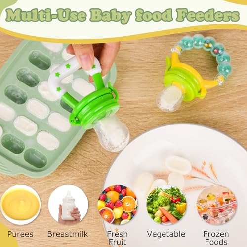WAJIAYON Baby Fruit Feeder Breastmilk Popsicle Mold