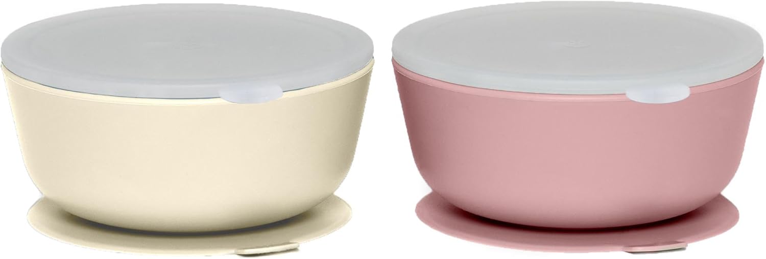 WeeSprout Suction Bowls Set of 2 - Leak Proof Dishwasher Safe