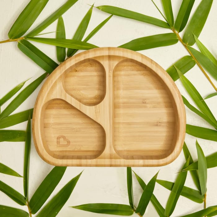 Munchkin Bambou Divided Suction Plate for Babies and Toddlers 1