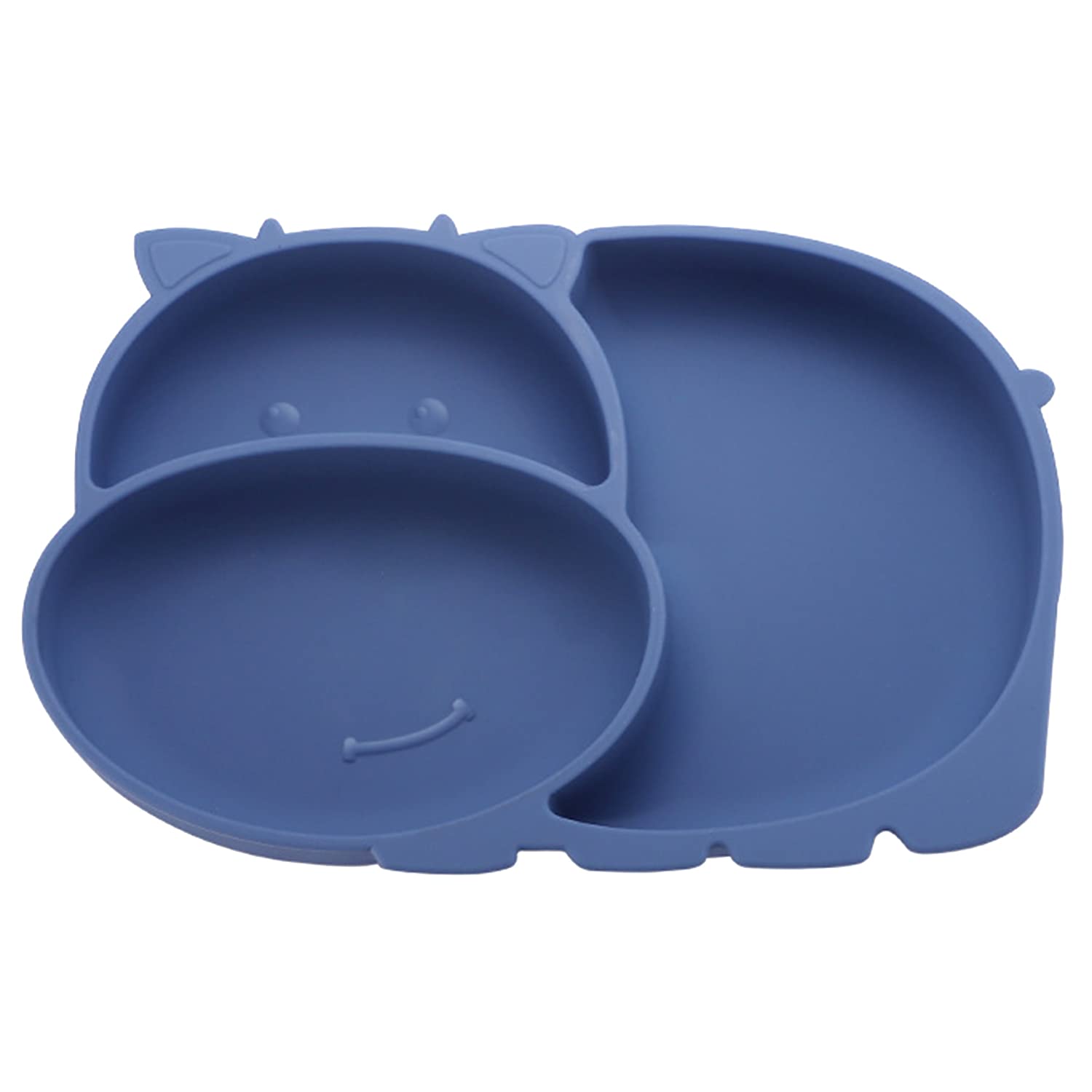 RUNDE Silicone Baby Plates with Suction Divided Placemat for Toddlers and Kids