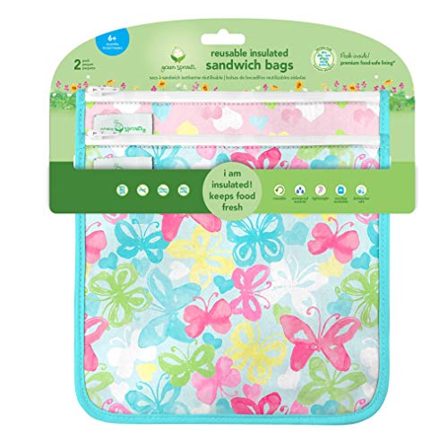 Green Sprouts Reusable Insulated Sandwich Bags 2 Pack