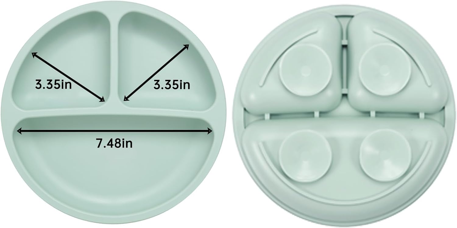 PandaEar Baby Feeding Set 2 Pack Silicone Stainless Steel 1