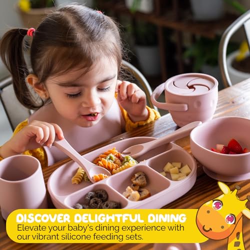 Muqee Peeko 10 Piece Baby Safe Silicone Feeding Set