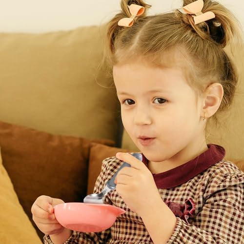 6 Piece Toddler Utensils Set with Soft Round Handles