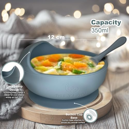 Meylan 10-Piece BPA-Free Silicone Feeding Set