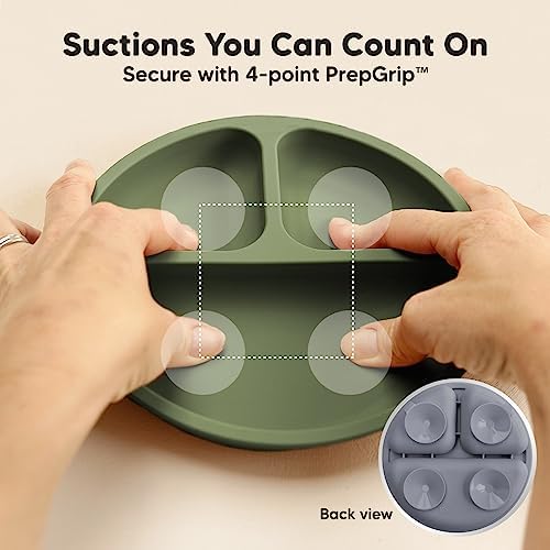 KeaBabies 2-Pack Suction Baby Bowls with Lids 1