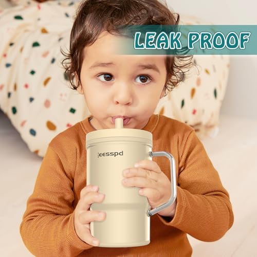 Toddler 9 oz Mini Cup with Leak-Resistant Straw and Handle