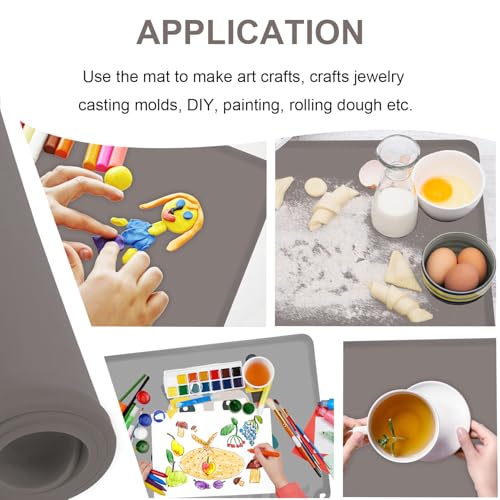 KVK 2 Pack Charcoal Silicone Placemats for Kids