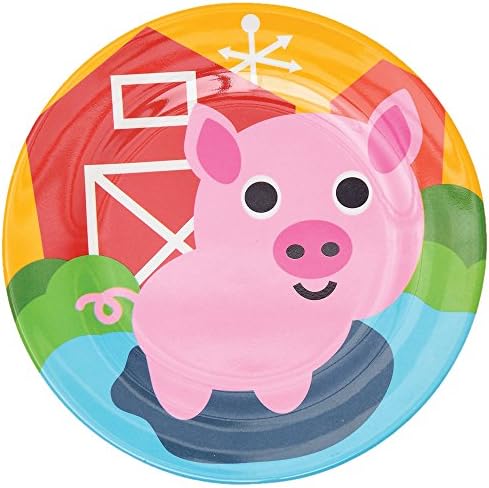 French Bull 4pc Farm Plate Set for Kids