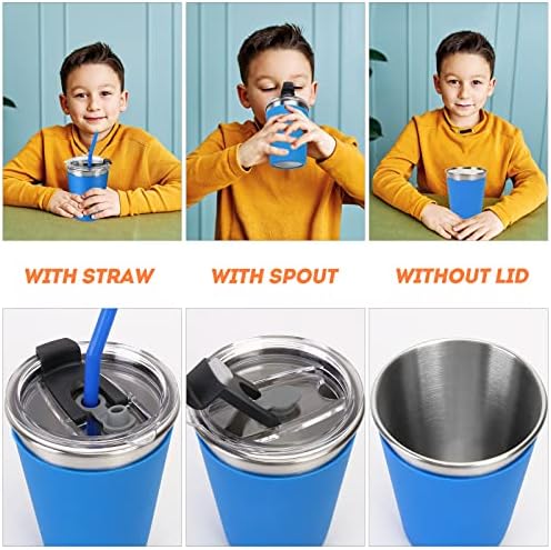 Vermida 12oz Kids Cups with Lids and Straws 5 Pack 1
