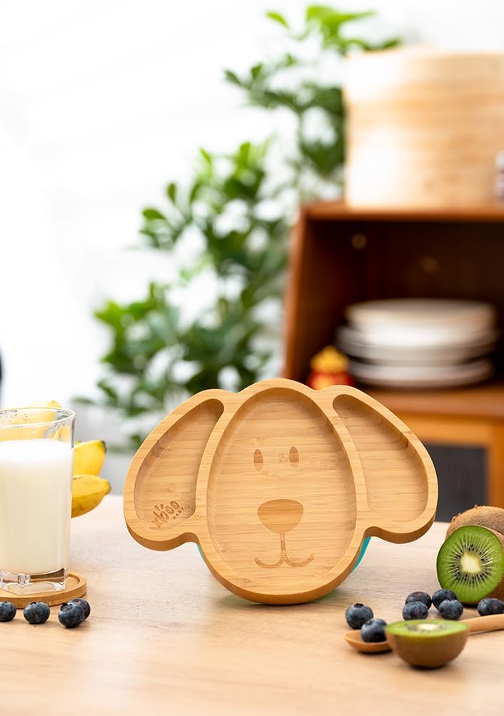 Xboo Toddler Bamboo Suction Plates BPA Free