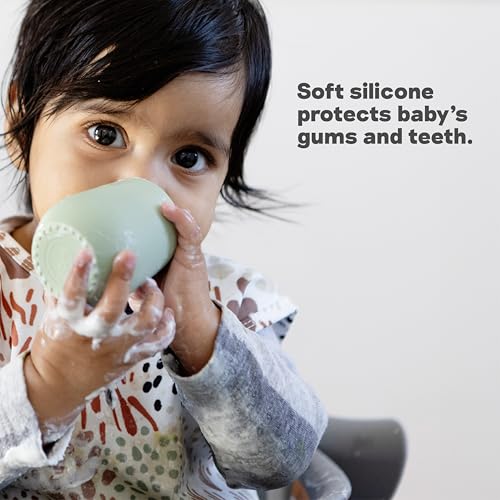 ezpz Tiny Cup Gray 4 Months Training Cup for Infants