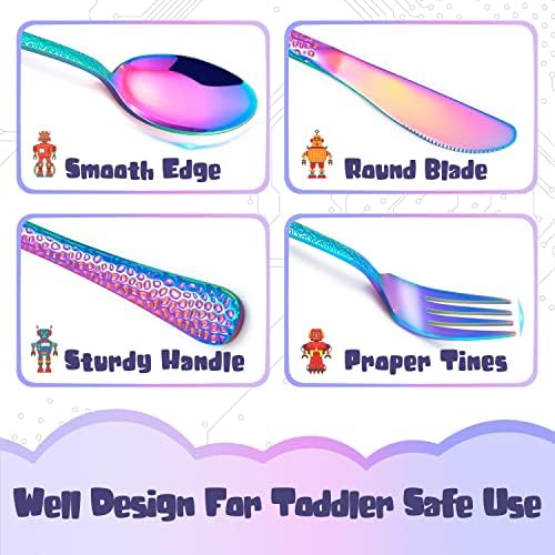 HaWare 9-Piece Toddler Silverware Set Stainless Steel