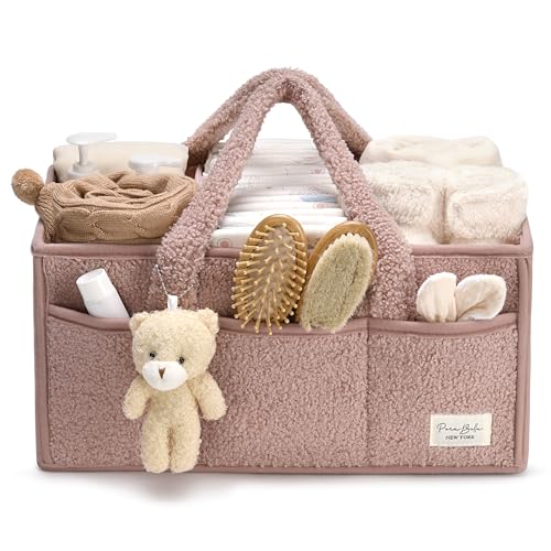 PeraBella Baby Diaper Caddy Organizer with Handle