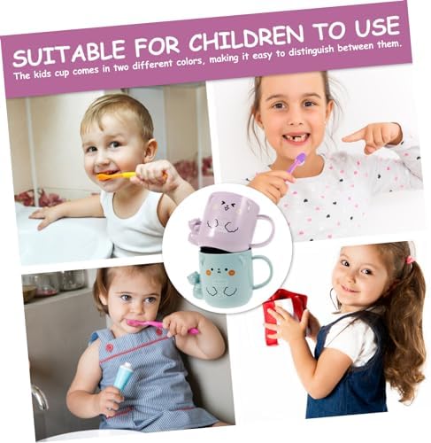Cabilock 3D Bear Toothbrush Cups Reusable Plastic