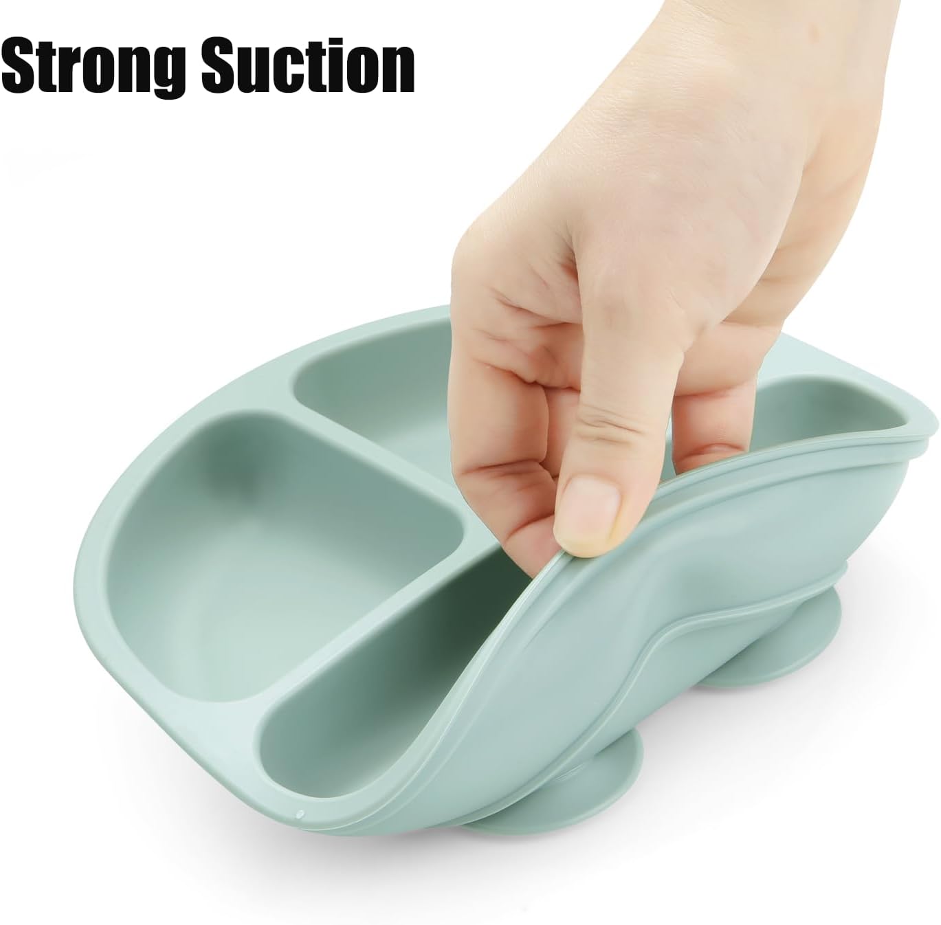 PandaEar Baby Feeding Set 2 Pack Silicone Stainless Steel 1