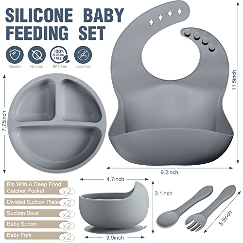 Potchen 10 Pack Silicone Baby Feeding Set 1