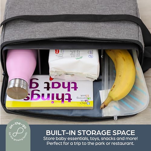 Dreambaby Grab N Go Travel Booster Seat with Storage Grey