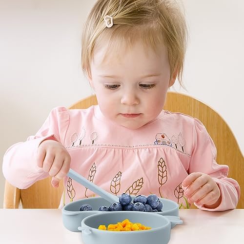 Nohlerlife Baby Suction Plate with Fork Spoon