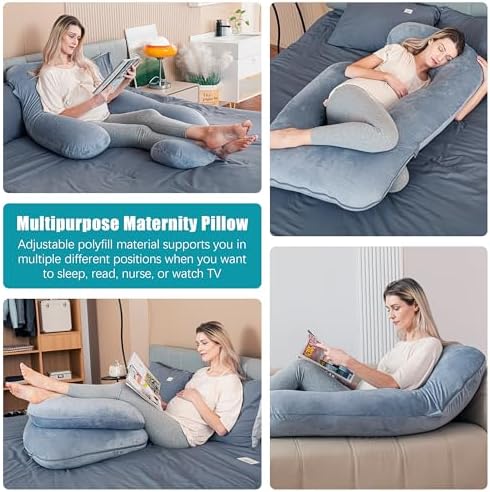Cute Castle Pregnancy Pillow - 57 Inch U-Shape Comfort Pillow