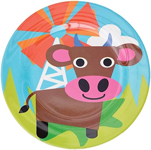 French Bull 4pc Farm Plate Set for Kids