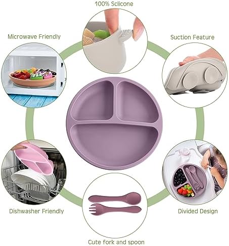Dandat 24-Piece Silicone Baby Feeding Set