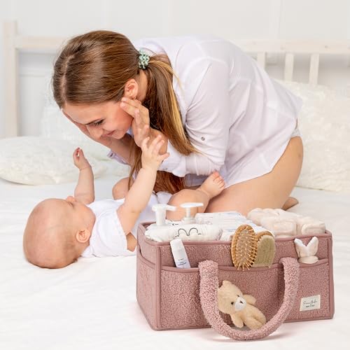 PeraBella Baby Diaper Caddy Organizer with Handle
