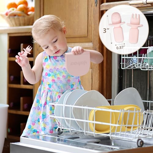 Yahaa Foldable Baby Plates with Forks and Spoons 1