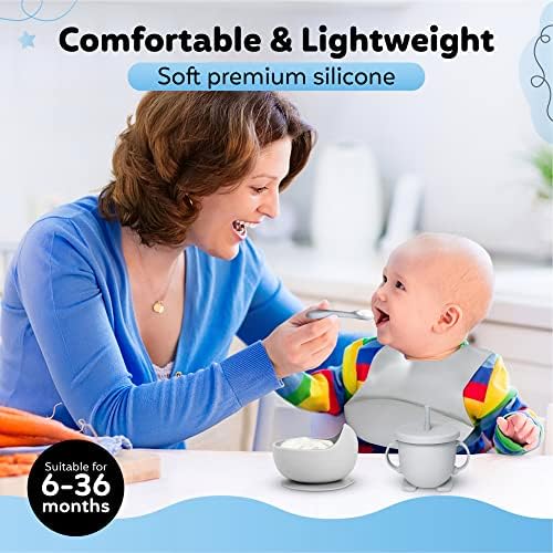 Kzonex 9-Piece Baby Mealtime Bundle for 0-48 Months