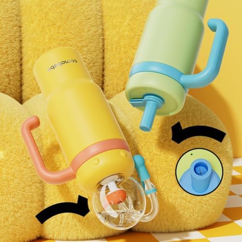 UOYOTT 24Oz Whale Squirt Kids Cup with Fountain