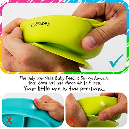 EVLAS Baby Feeding Set for Mess-Free Meals
