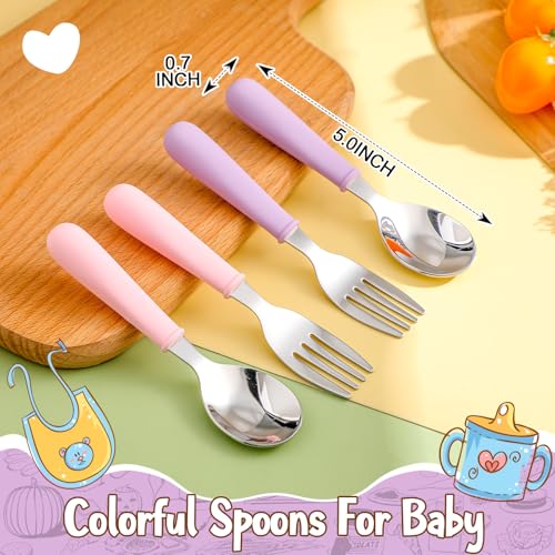 Teenyyou 2 Pcs Porcelain Plates with Silicone Sleeves for Toddlers