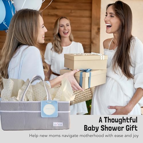 Lily Miles Diaper Caddy - Large Organize Tote for Newborn Essentials
