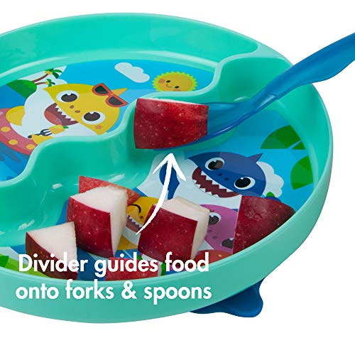The First Years Baby Shark Divided Suction Plate - 12 Months Up